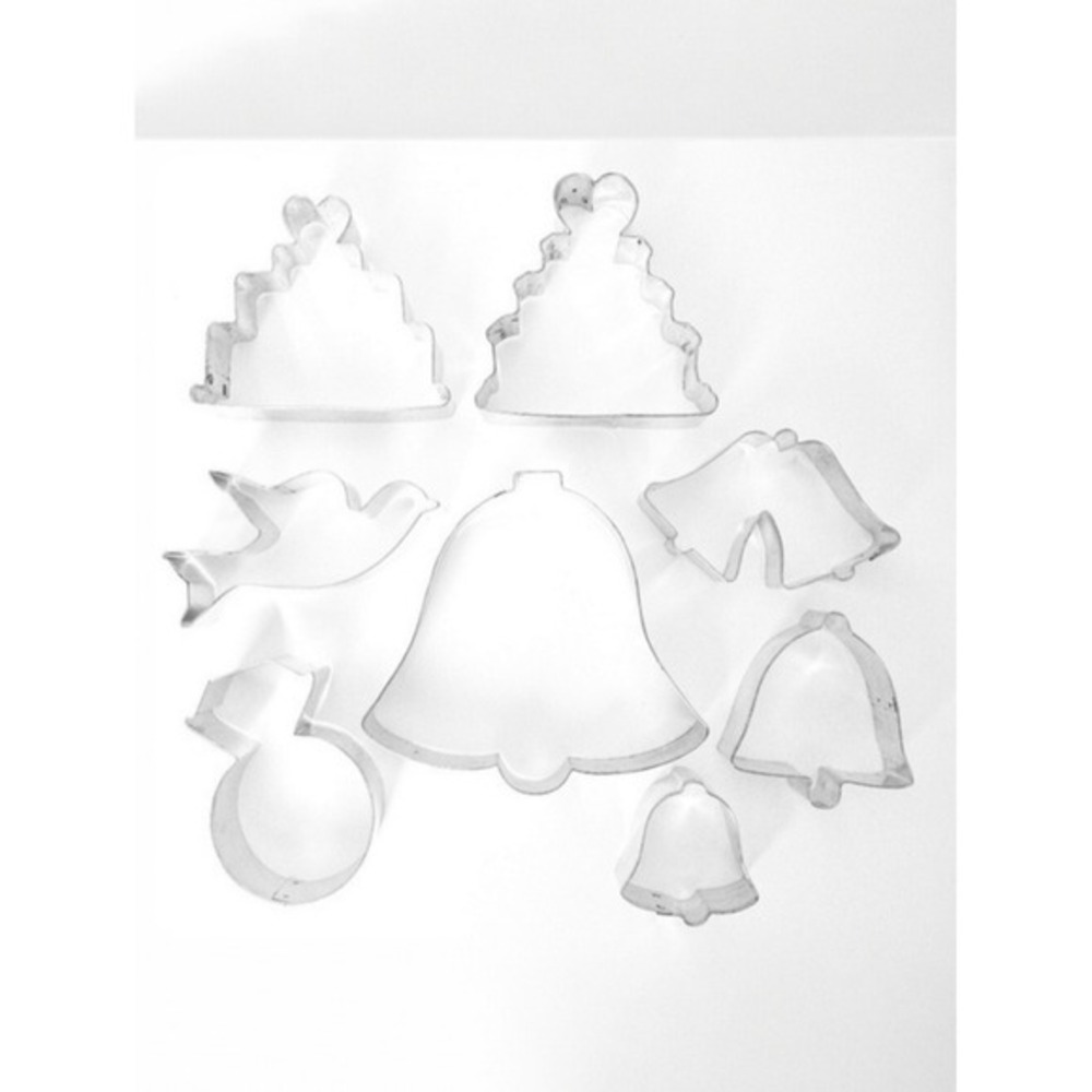 Wedding Bridal‎ Engagement Theme Vintage Cookie Cutters (Set of 8)